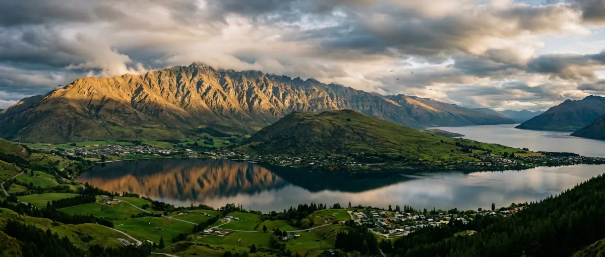 Air New Zealand flight from Sydney to Queenstown